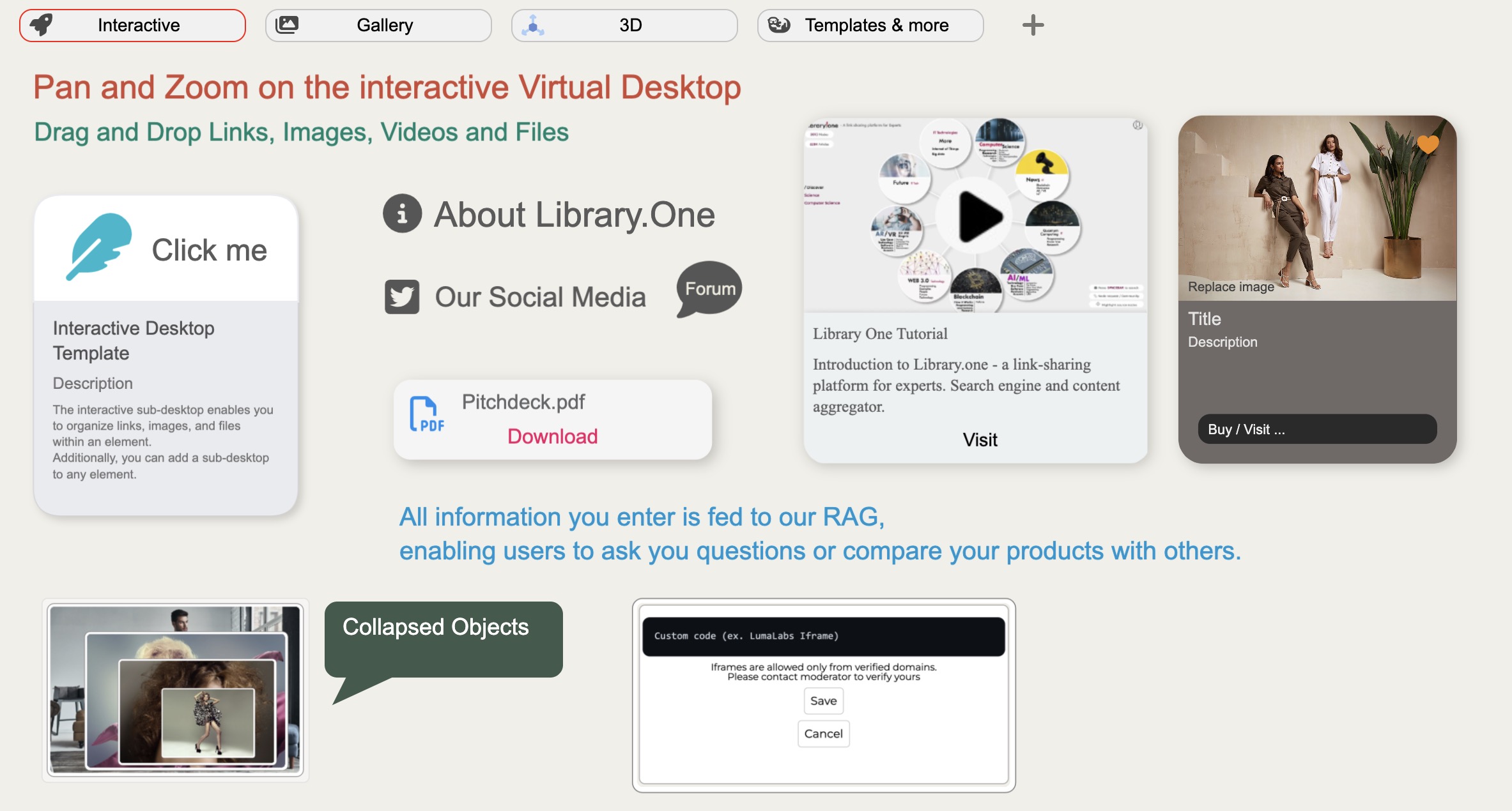 Library.one interface